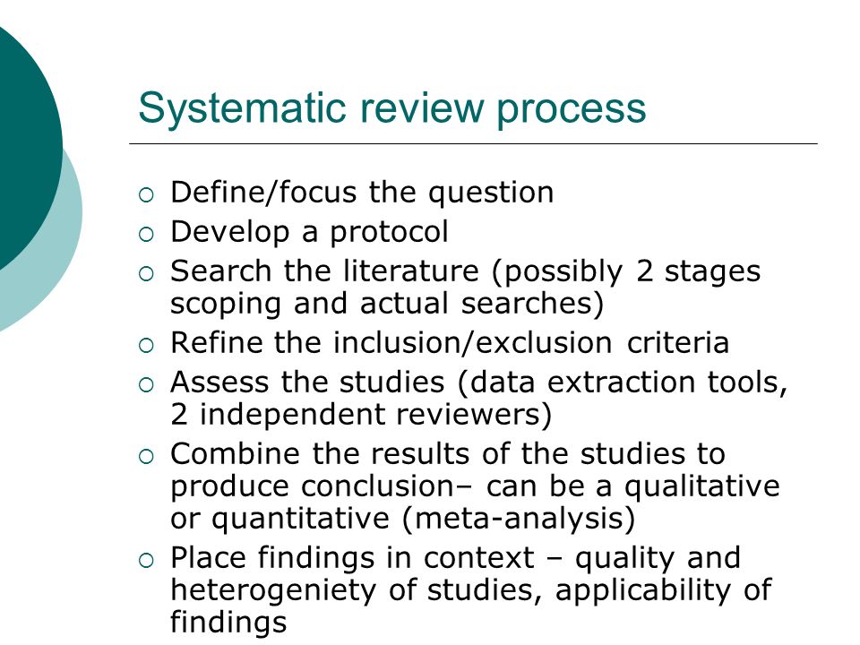 Reading, writing and systematic review